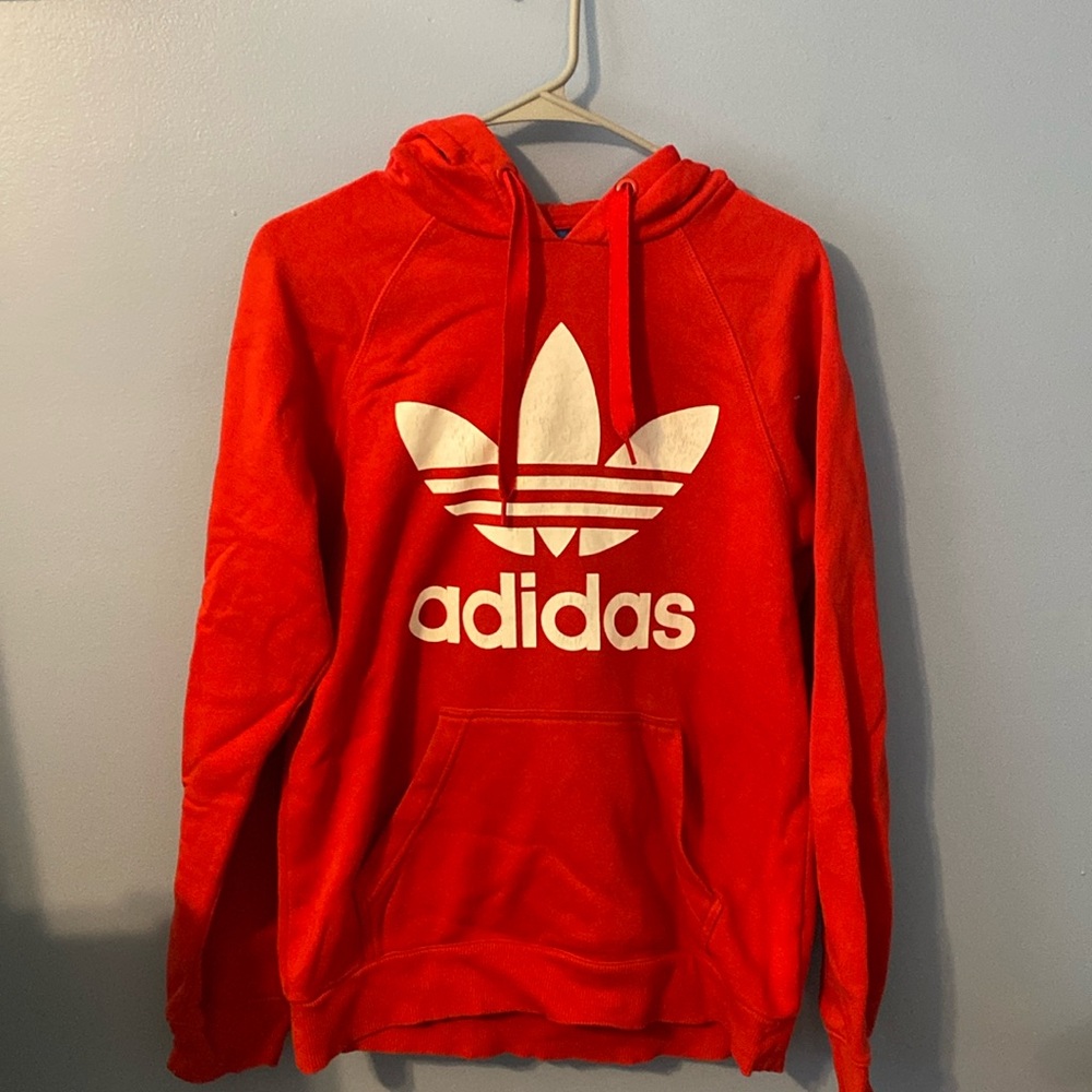 Red Adidas Hoodie. Men’s Small.